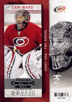 #81 Cam Ward - Carolina Hurricanes - 2013-14 Panini Contenders Hockey