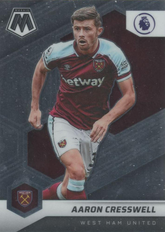 #81 Aaron Cresswell - West Ham United - 2021-22 Panini Mosaic Premier League Soccer