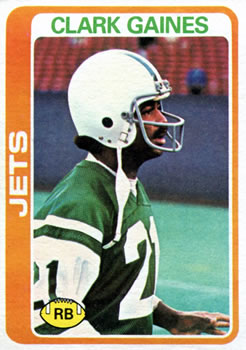 #81 Clark Gaines - New York Jets - 1978 Topps Football