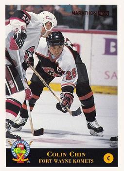 #81 Colin Chin - Fort Wayne Komets - 1994 Classic Pro Hockey Prospects Hockey