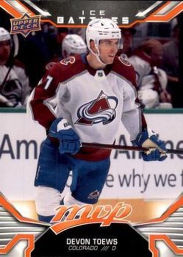 #81 Devon Toews - Colorado Avalanche - 2022-23 Upper Deck MVP - Ice Battles Hockey