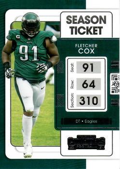 #81 Fletcher Cox - Philadelphia Eagles - 2021 Panini Contenders Football