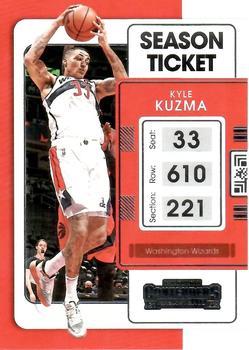 #81 Kyle Kuzma - Washington Wizards - 2021-22 Panini Contenders Basketball