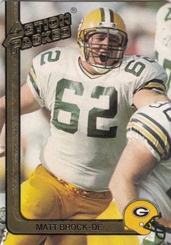 #81 Matt Brock - Green Bay Packers - 1991 Action Packed Football