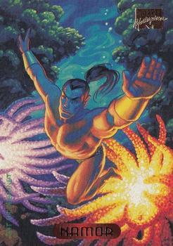 #81 Namor - 1994 Fleer Marvel Masterpieces Hildebrandt Brothers