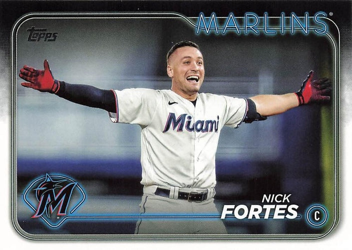 #81 Nick Fortes - Miami Marlins - 2024 Topps Baseball