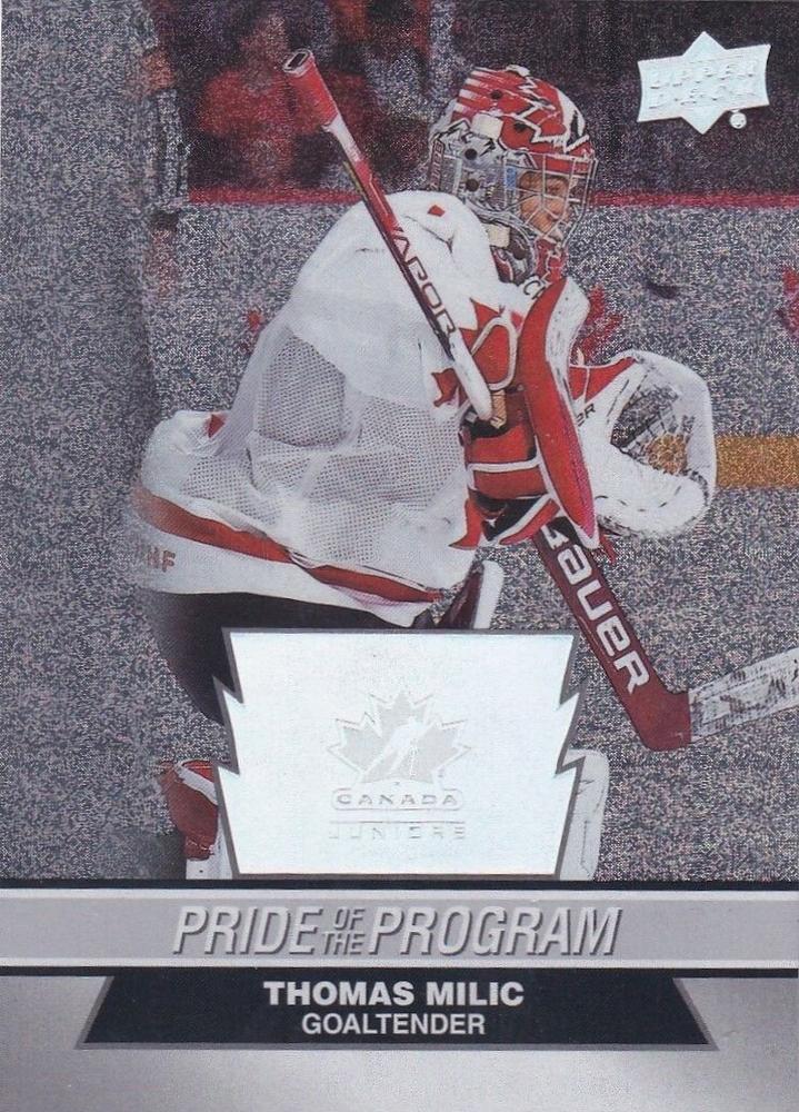 #81 Thomas Milic - Canada - 2023 Upper Deck Team Canada Juniors - Patterned Foilboard Hockey