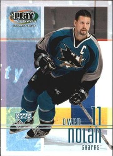 #81 Owen Nolan - San Jose Sharks - 2001-02 Upper Deck Playmakers Hockey