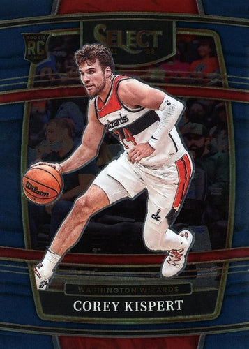 #81 Corey Kispert - Washington Wizards - 2021-22 Panini Select - Blue Basketball