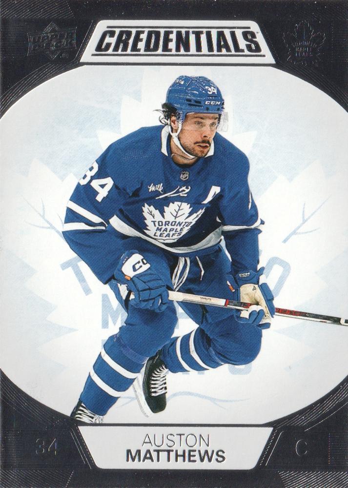 #81 Auston Matthews - Toronto Maple Leafs - 2022-23 Upper Deck Credentials Hockey
