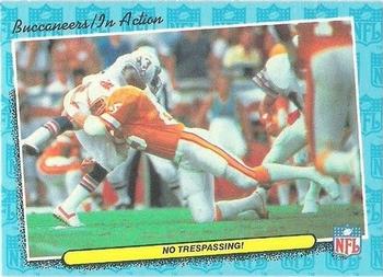 #81 No Trespassing! 1986 schedule - Tampa Bay Buccaneers - 1986 Fleer Team Action Football