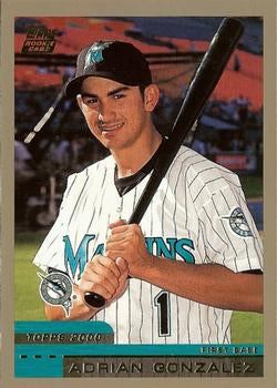 #T81 Adrian Gonzalez - Florida Marlins - 2000 Topps Traded & Rookies Baseball