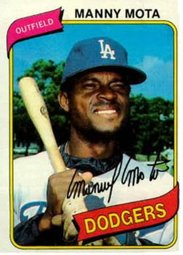 #104 Manny Mota - Los Angeles Dodgers - 1980 Topps Baseball