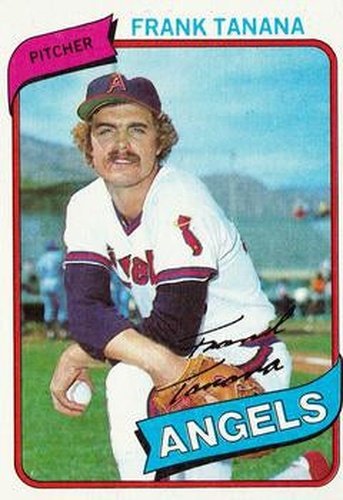 #105 Frank Tanana - California Angels - 1980 Topps Baseball