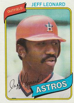 #106 Jeff Leonard - Houston Astros - 1980 Topps Baseball