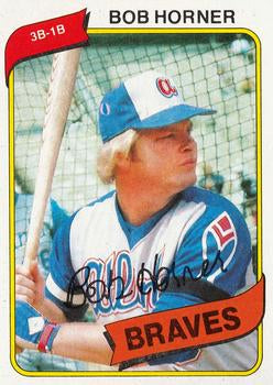 #108 Bob Horner - Atlanta Braves - 1980 Topps Baseball