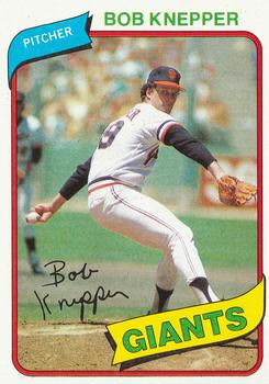 #111 Bob Knepper - San Francisco Giants - 1980 Topps Baseball