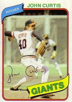 #12 John Curtis - San Francisco Giants - 1980 Topps Baseball