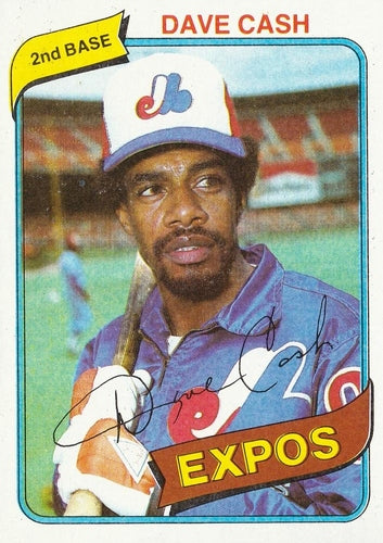 #14 Dave Cash - Montreal Expos - 1980 Topps Baseball