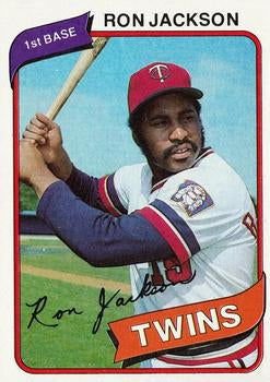 #18 Ron Jackson - Minnesota Twins - 1980 Topps Baseball