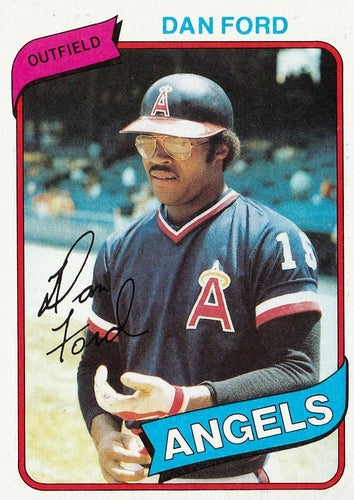 #20 Dan Ford - California Angels - 1980 Topps Baseball