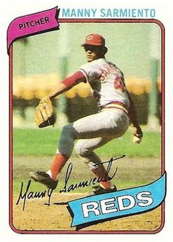 #21 Manny Sarmiento - Cincinnati Reds - 1980 Topps Baseball