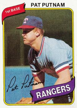 #22 Pat Putnam - Texas Rangers - 1980 Topps Baseball