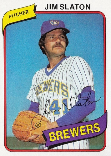 #24 Jim Slaton - Milwaukee Brewers - 1980 Topps Baseball