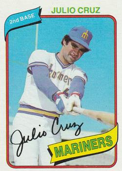 #32 Julio Cruz - Seattle Mariners - 1980 Topps Baseball