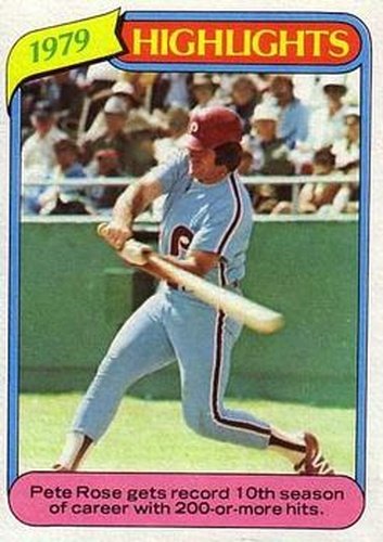 #4 Pete Rose - Philadelphia Phillies - 1980 Topps Baseball