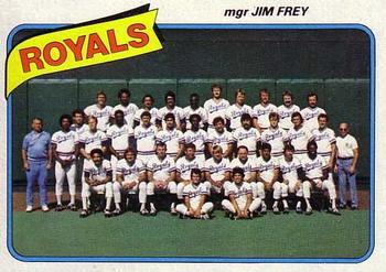 #66 Kansas City Royals / Jim Frey - Kansas City Royals - 1980 Topps Baseball