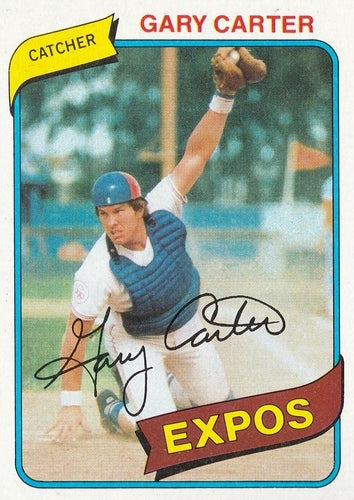 #70 Gary Carter - Montreal Expos - 1980 Topps Baseball