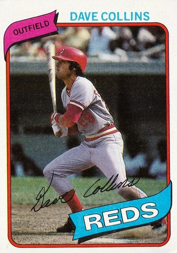 #73 Dave Collins - Cincinnati Reds - 1980 Topps Baseball