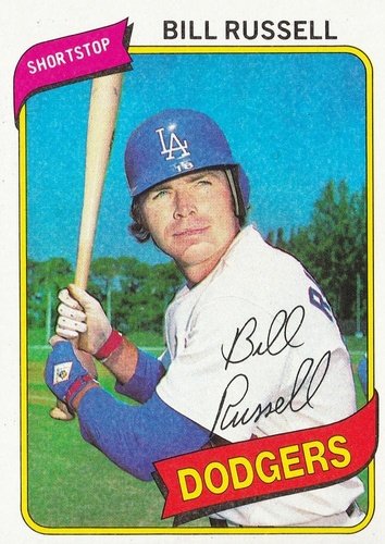 #75 Bill Russell - Los Angeles Dodgers - 1980 Topps Baseball