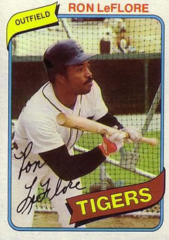 #80 Ron LeFlore - Detroit Tigers - 1980 Topps Baseball
