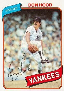 #89 Don Hood - New York Yankees - 1980 Topps Baseball
