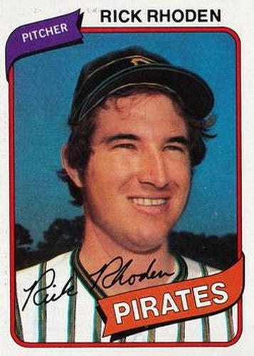 #92 Rick Rhoden - Pittsburgh Pirates - 1980 Topps Baseball