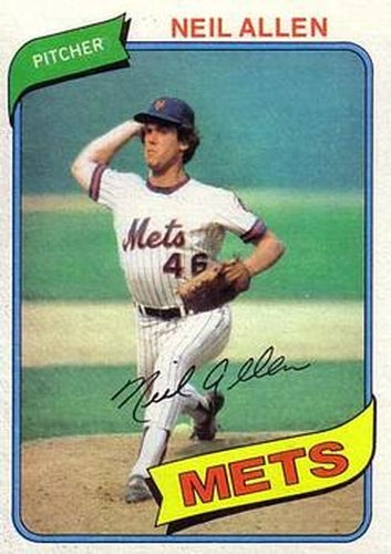 #94 Neil Allen - New York Mets - 1980 Topps Baseball