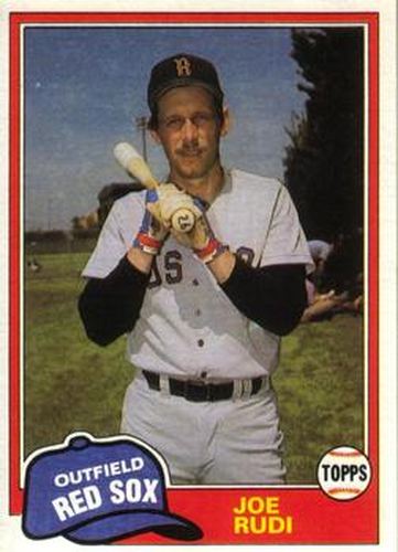 #826 Joe Rudi - Boston Red Sox - 1981 Topps Baseball