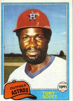 #828 Tony Scott - Houston Astros - 1981 Topps Baseball