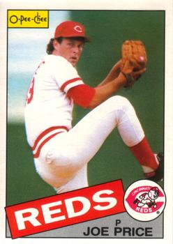 #82 Joe Price - Cincinnati Reds - 1985 O-Pee-Chee Baseball