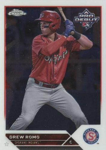 #PDC-82 Drew Romo - Spokane Indians - 2023 Topps Pro Debut - Chrome Baseball