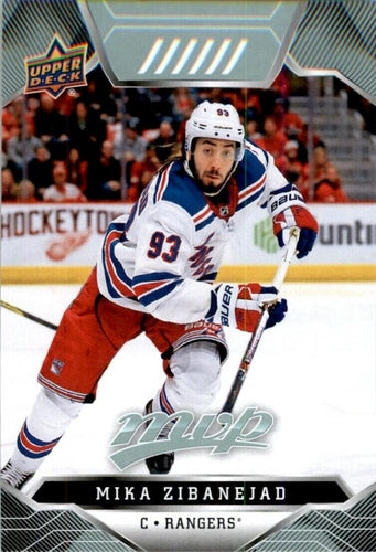 #82 Mika Zibanejad - New York Rangers - 2019-20 Upper Deck MVP Hockey