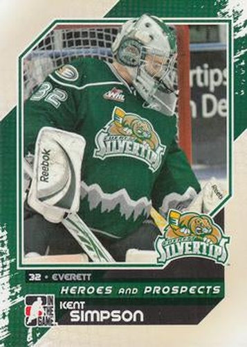 #82 Kent Simpson - Everett Silvertips - 2010-11 In The Game Heroes and Prospects Hockey