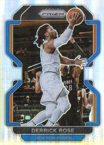 #82 Derrick Rose - New York Knicks - 2021-22 Panini Prizm - Silver Basketball