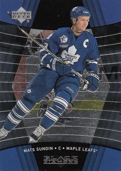 #82 Mats Sundin - Toronto Maple Leafs - 1999-00 Upper Deck Black Diamond Hockey