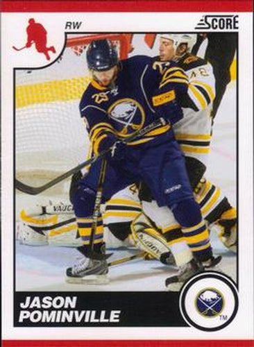 #82 Jason Pominville - Buffalo Sabres - 2010-11 Score Hockey