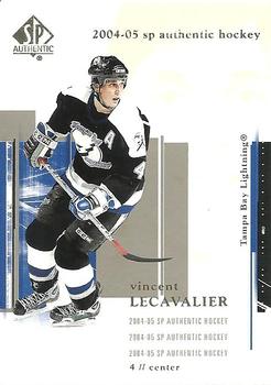 #82 Vincent Lecavalier - Tampa Bay Lightning - 2004-05 SP Authentic Hockey