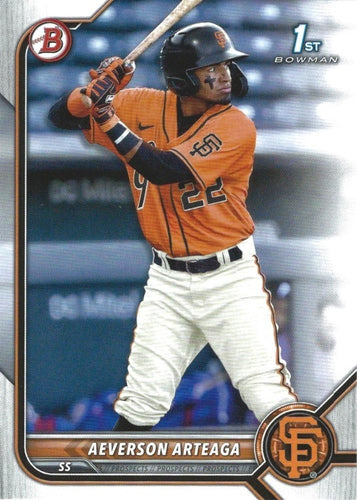 #BP-82 Aeverson Arteaga - San Francisco Giants - 2022 Bowman - Prospects Baseball