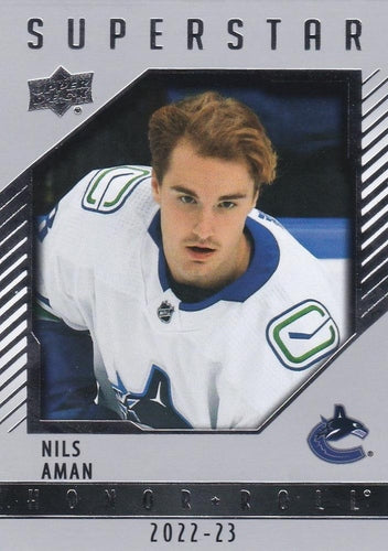 #HR82 Nils Aman - Vancouver Canucks - 2022-23 Upper Deck - Honor Roll Hockey